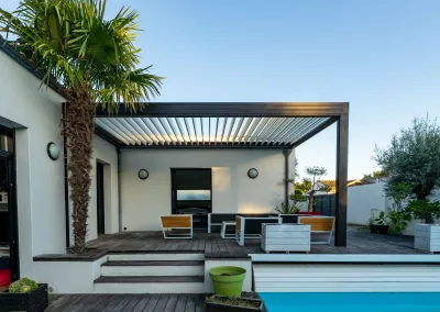 Pergola et piscine