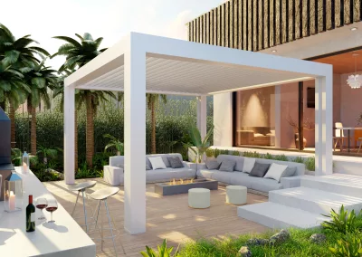 Pergola en image de synthèse