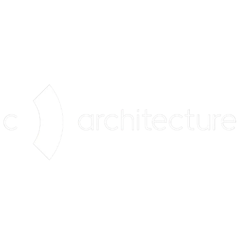 Logo C-architecture en noir pour le footer